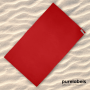 Pieter ultra lichtgewicht en sneldrogende handdoek van gerecycled PET 130 x 80 cm - Rood