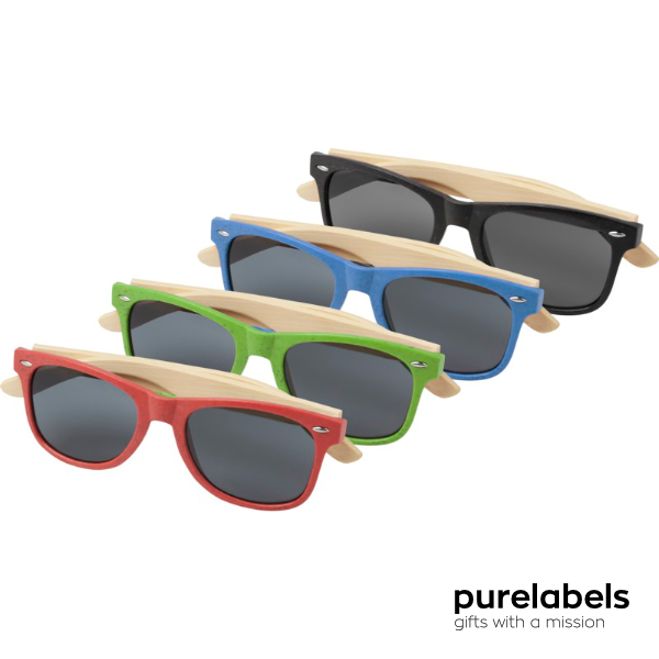 begrijpen uitvinding Verzorgen PureLabels | Zonnebril van Bamboo | Bedrukken met logo | Hip geschenk