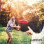 Frisbee te bedrukken eigen logo antraciet