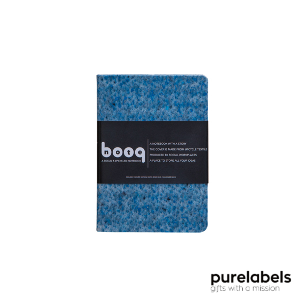 Notitieboekje Booq van gerecycled textiel 
