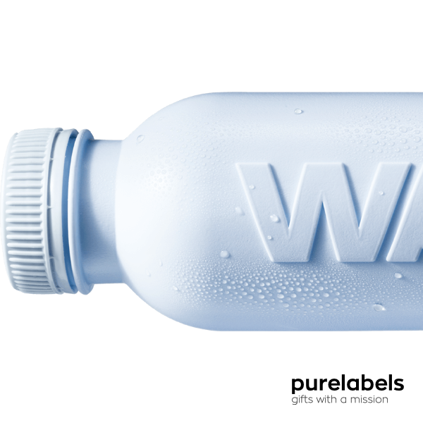 Bottle Up Bronwater | 500 ml | Waterfles bedrukken | Lichtblauw