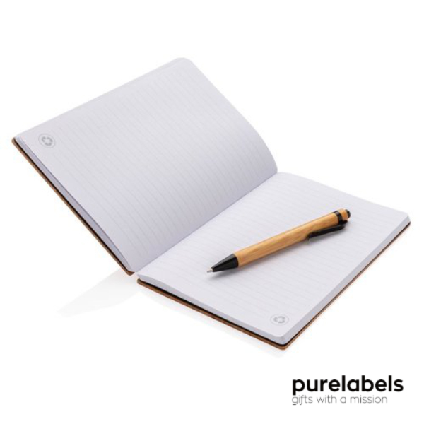 Bamboe notitieboek met pen | Duurzaam relatiegeschenk