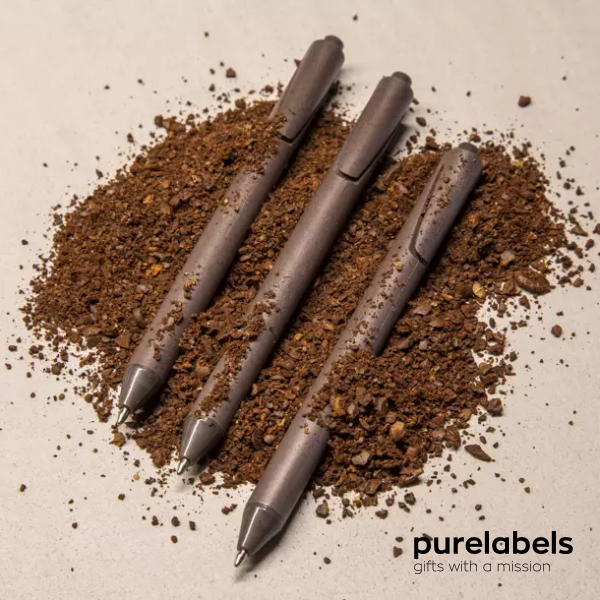 Pen duurzaam gemaakt van koffie drap