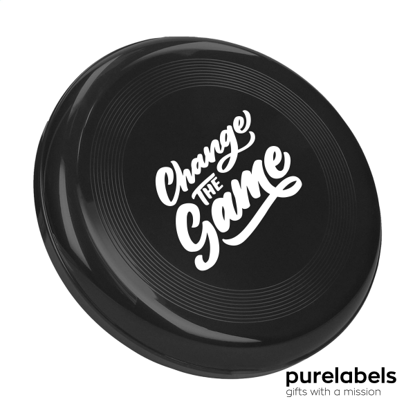 Frisbee te bedrukken eigen logo antraciet